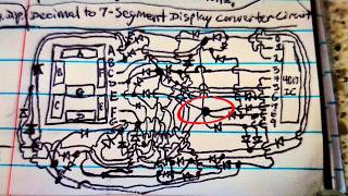 My Decimal to 7Segment Display Circuit Only Uses 36 Diodes Instead of 50 Ep 25 CircuitSundays [upl. by Eilyah]