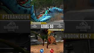 PTERANODON VS PTERANODON GEN 2 MAX LEVEL 40  JURASSIC WORLD THE GAME [upl. by Dnalkrik]