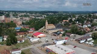 Uniontown PA from 400 feet above The East End Panoramic view [upl. by Annaerdna155]