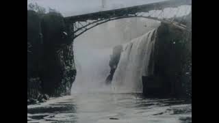 🎥 1896 Passaic Falls vs Niagara Falls  Restored in Stunning Color 🌊 [upl. by Gunar]