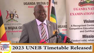 UNEB Issues PLE UCE UACE 2023 Timetables 12 Million Candidates Sit [upl. by Ainuj]