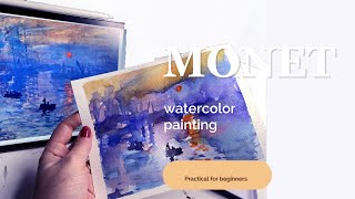 How to Paint like MONET  Winsor amp Newton Cotman Metal Box Watercolor Unboxing [upl. by Dorry]