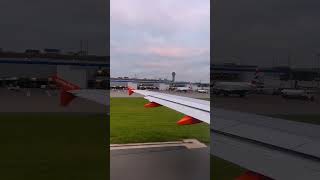 Easyjet going to take off 😊❤️😉 easyjet takeoff windowview [upl. by Pansir45]