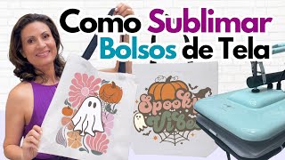 Cómo Sublimar Bolsos de Tela Tote 🪷 Tutorial Paso a Paso para Personalizar con Sublimación [upl. by Salema]