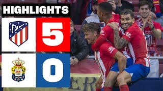 ATLÉTICO DE MADRID 5  0 UD LAS PALMAS  RESUMEN LALIGA EA SPORTS [upl. by Lance662]