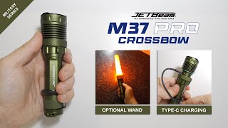 JETBeam M37 PRO CROSSBOW  Military Series TypeC rechargeable flashlight  3700 lumens  465m [upl. by Aceber26]