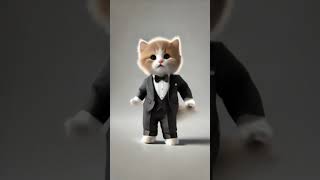 tuxedo cat petdance cat dancingpet cute dancingcat catlover [upl. by Hefter209]