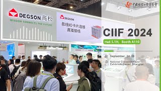 2024 Shanghai CIIF！Welcome to DEGSON booth at 51H A110 degson [upl. by Anavrin]