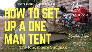 HOW TO SET UP A ONE MAN TENT [upl. by Rehpotsrik]