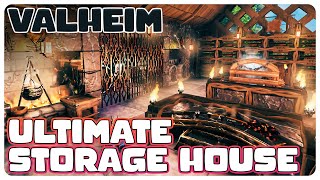 How to Build the Ultimate Storage House  Valheim [upl. by Eloc274]