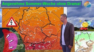 Das Wichtigste in Kürze Gewitter von Montag auf Dienstag Sommer bis Samstag Dann wieder quotnormalquot [upl. by Aridatha]