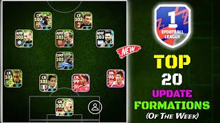 Top 20 New Unique Formations Update In eFootball 2024 Mobile  New Hidden Formations In eFootball 🤩 [upl. by Imoen]