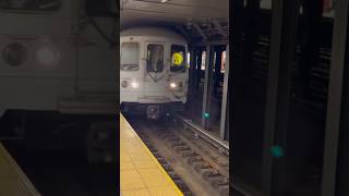 AstoriaDitmars Blvd bound R46 W train arriving  Canal St [upl. by Aina]