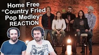 Singers FIRST TIME ReactionReview to quotHome Free  Country Fried Pop Medleyquot [upl. by Vez173]