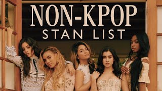 MY NONKPOP STAN LIST [upl. by Ettore195]