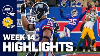 New York Giants Top Highlights vs Green Bay Packers  2023 Regular Season Week 14 [upl. by Nedda]