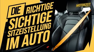 Die Richtige Sitzeinstellung im Auto [upl. by Ayres]