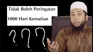 Apakah Peringatan 1000 Hari Kematian Dilarang   Ustadz Khalid Basalamah MA [upl. by Nesyrb]