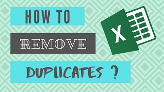 EXCEL TIPS  How to remove duplicates in Excel [upl. by Meggs]