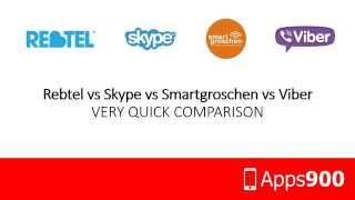 Rebtel vs Skype vs Smartgroschen vs Viber  Comparison [upl. by Ymeraj]