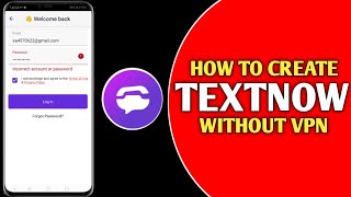 How to make textnow account in India  2ndline sign up problem  textnow account create 2024 [upl. by Eixid]