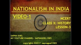 RISE OF NATIONALISM IN INDIA PART1 CLASS X HISTORY L3 [upl. by Imogene]