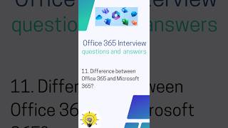 Difference between Office 365 and Microsoft 365 Office 365 interview questions and answers shorts [upl. by Prunella]