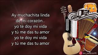 Muchacha Bonita Diomedes De Jesús  Letra [upl. by Retsevlys]