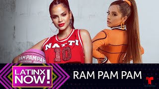 Becky G habla de ‘Ram Pam Pam’ con Natti Natasha  Latinx Now  Entretenimiento [upl. by Kirkwood81]