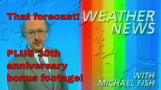 Michael Fish hurricane video 1987  NEW Michael fish hurricane video update [upl. by Ennalorac178]