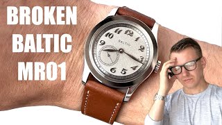 Baltic sent me a BROKEN WATCH MR01 Silver Dial FIRST DAY EXPERIENCE [upl. by Anicul]