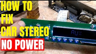 How to fix Car Stereo No power [upl. by Dirk]