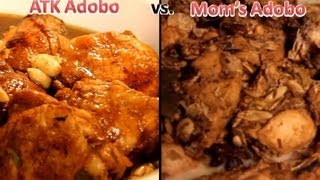 Americas Test Kitchen Chicken Adobo vs My Moms Adobo [upl. by Calmas]