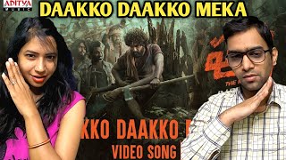 Daakko Daakko Meka Telugu Full Video Song Reaction Pushpa Songs Allu Arjun Rashmika DSP Sivam [upl. by Ahsenwahs]