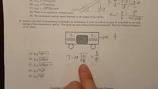 미국 물리 올림피아드 문제풀이 16 2012 fma test [upl. by Arriat]