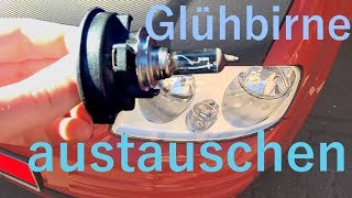 H7 Glühbirne wechseln Scheinwerfer  Volkswagen VW Caddy  Auto Reparatur [upl. by Suzetta]