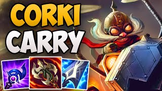 KOREAN CHALLENGER PLAYS CORKI MID  CHALLENGER CORKI MID GAMEPLAY  Patch 1313 S13 [upl. by Mccandless]