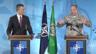 NATO SEC GEN and SACEUR Joint Press Conference [upl. by Eiznyl]