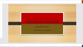 Principio de Lesividad 2da parte [upl. by Teirtza]