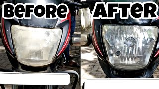 Headlight Restoration cleaning for all cars and motorcycles [upl. by Bartholomeus]