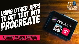 Adding Text to Procreate [upl. by Atram]