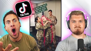 Veterans React to Funny Military TikTok Fails with Narrator [upl. by Anirdna864]