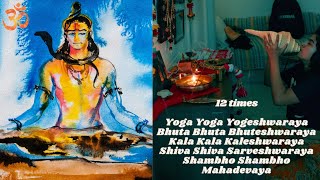 Chanting Yoga Yoga Yogeshwaraya 🙏 12 times  528 Hz Pure Tone [upl. by Mosi]