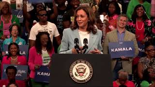 Vice President Kamala Harris officially becomes Democratic presidential nominee [upl. by Rattan]