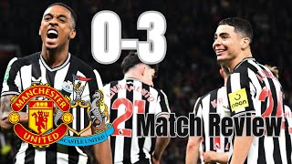 WONDERFUL WILLOCK Newcastle THRASH Manchester United at OLD TRAFFORD Dreaming of Wembley AGAIN [upl. by Nnylaf577]