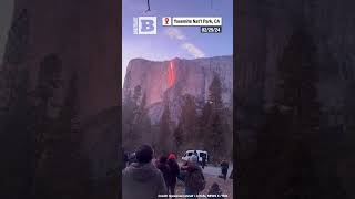 Firefall OnceaYear Phenomenon Filmed at Yosemite National Park [upl. by Arnoldo]