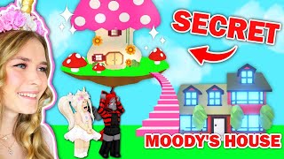 I Built A SECRET House Over MOODYS House In Adopt Me Roblox [upl. by Snow]