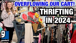 I’M BACK WITH A FULL CART THRIFTING IN GOODWILL TODAY THRIFT WITH ME amp MEGA THRIFT SHOPPING HAUL [upl. by Natty]