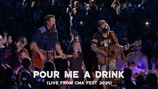 Post Malone feat Blake Shelton  Pour Me A Drink Live from CMA Fest 2024 [upl. by Intihw]