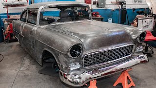 1955 Chevrolet Bel Air Supercharged LS9 T56 Pro Touring Build Project [upl. by Knight]